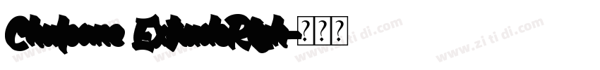 Chulpane ExtrudeRigh字体转换